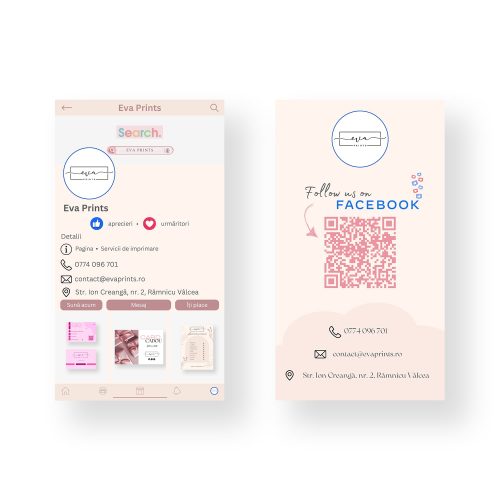 Cărți de vizită - Facebook Cards