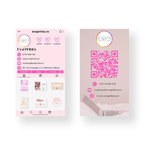 Cărți de vizită - Instagram Cards