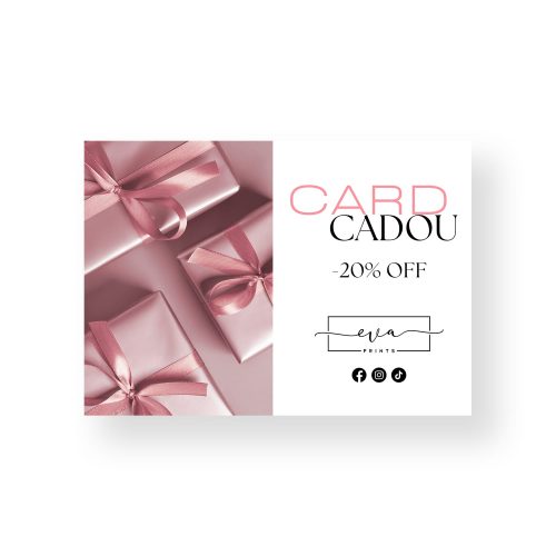🎁 Card Cadou Personalizat – 6×9 cm, printat impecabil pe carton foto mat