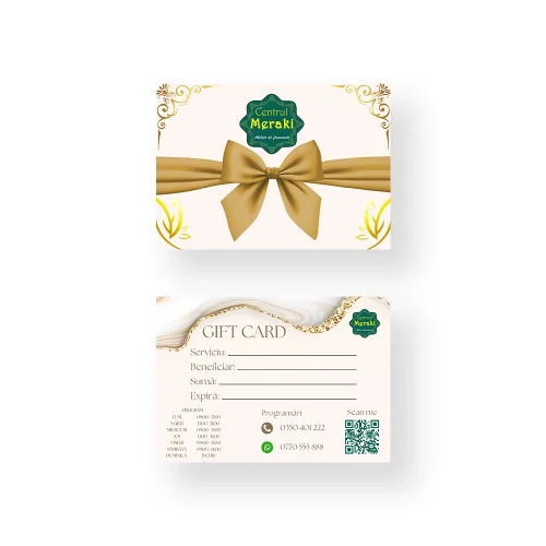 💳 Card Cadou Personalizat – printat perfect pe carton foto mat