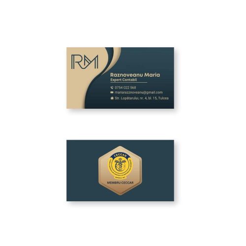 📊 Cărți de Vizită pentru Experți Contabili – Design Clar, Serios și Profesionist