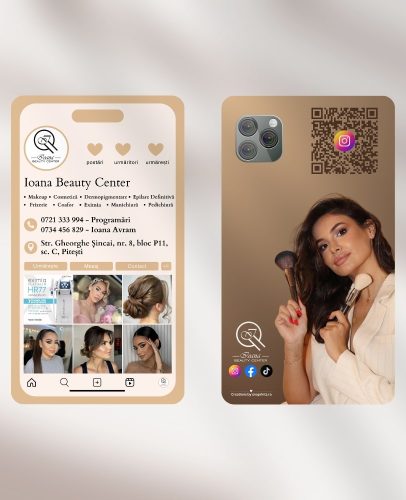 Carti de vizita beauty iPhone Cards-min
