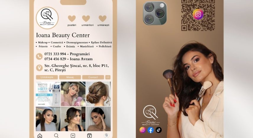 Carti de vizita beauty iPhone Cards-min