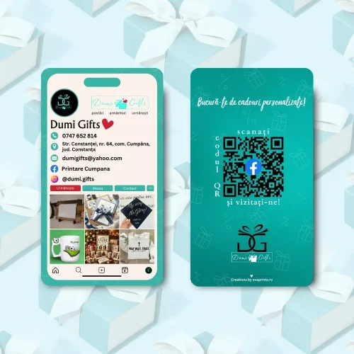 🎁 Cărți de Vizită pentru Magazin de Cadouri – iPhone Cards