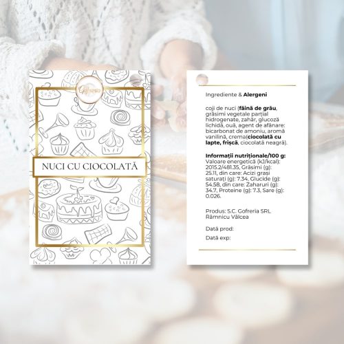 Eticheta personalizata pentru cofetarii