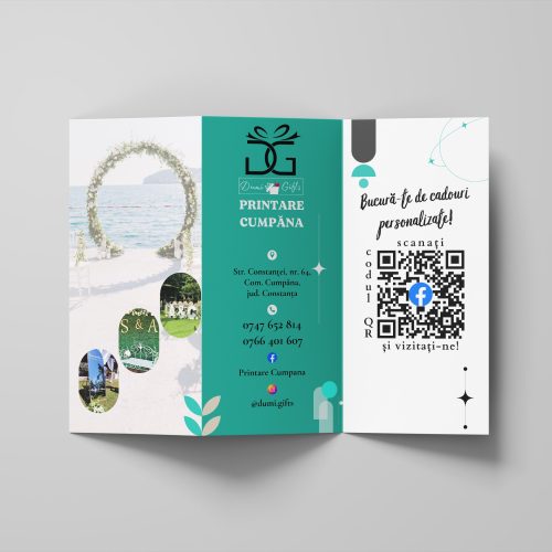 🎁 Flyere Trifold pentru Magazin de Cadouri