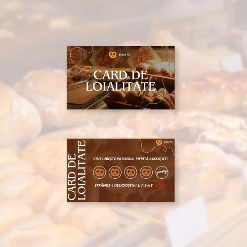 🥨 Card de Loialitate Covrigărie – Fiecare covrig te apropie de unul gratis!