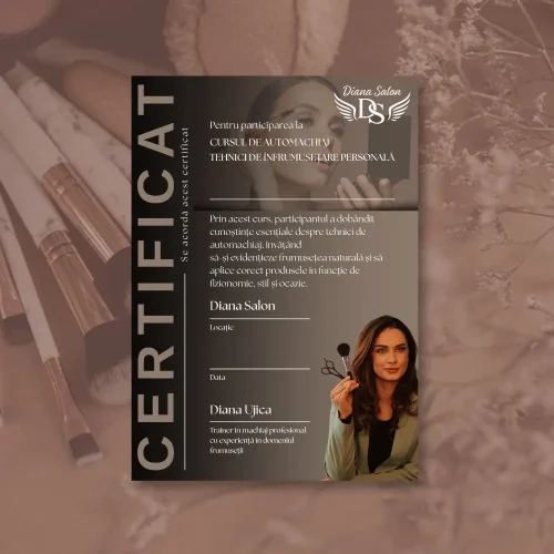 💄 Certificat Curs de Automachiaj - Eleganță, încredere și o amintire frumoasă de păstrat