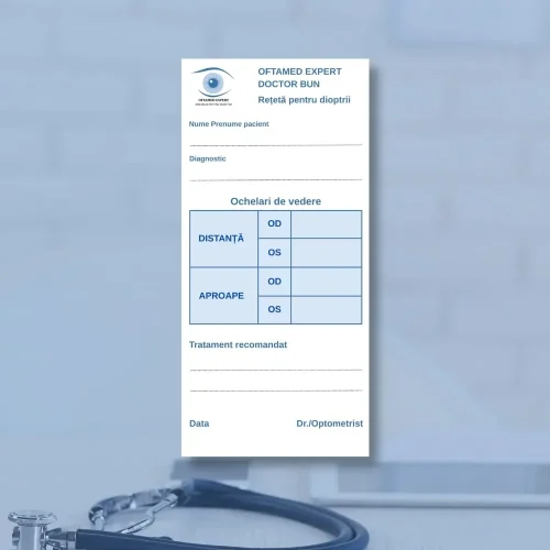 👁️ Rețetă pentru dioptrii personalizată – Clară ca prescripția