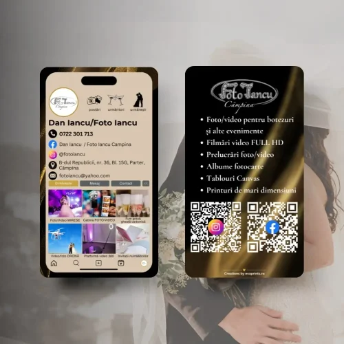 Cărți de vizită pentru Fotografi Profesioniști – Spune povestea ta dintr-o privire!