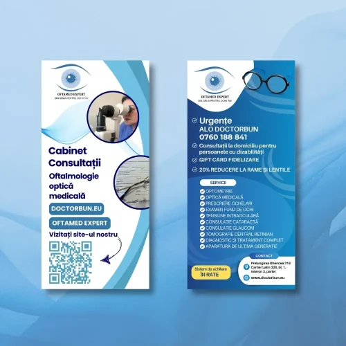 👁️ Flyer cabinet oftalmologic - Clar, ca lumina zilei