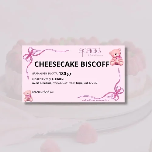 🧁 Etichete cartonate laminate pentru cofetării – informații produse