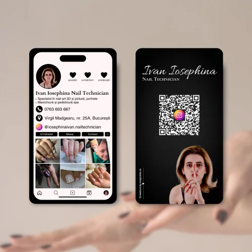 Cărți de vizită pentru Nail Technician care atrag priviri… și lasă o primă impresie impecabilă!